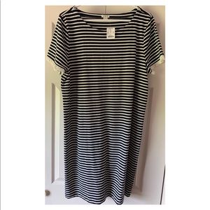 NWT J. Crew Striped Shift Dress